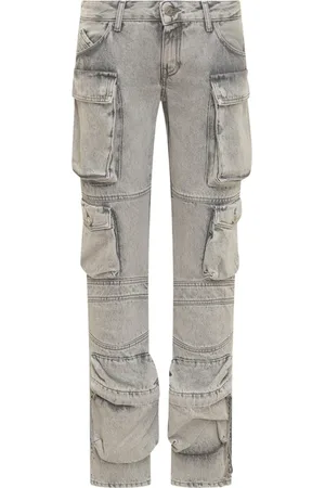 The Attico Femme, Pantalons, Gris, Taille: W26 Essie Long Pants