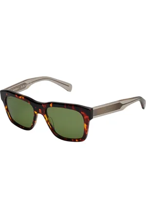 Salvatore Ferragamo Homme, Accessoires, Brun, Taille: ONE Size Lunettes de Soleil Carrées en Acétate