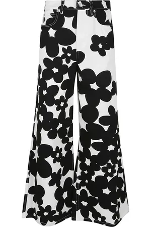 Marni Femme, Pantalons, Noir, Taille: 36 FR Pantalon en coton noir pour femme