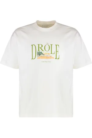 Drôle de Monsieur Homme, Tops, Blanc, Taille: S T-shirt Court de Tennis
