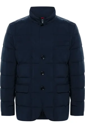 FAY Homme, Vestes, Bleu, Taille: M Doudoune Croisée sur le Devant