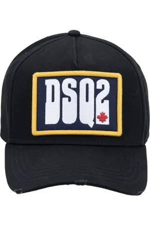 Dsquared2 Unisex, Accessoires, Noir, Taille: ONE Size Casquette de baseball Fibbia avec logo en relief
