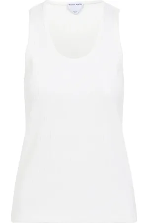 Bottega Veneta Femme, Tops, Blanc, Taille: 36 FR Débardeur