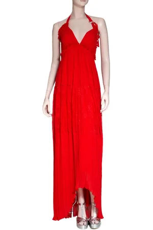 ERMANNO SCERVINO Femme, Robes, Rouge, Taille: 38 FR Maxi Robe de Jour