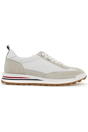Thom Browne Homme, Chaussures, Blanc, Taille: 40 EU Suede Tech Runner