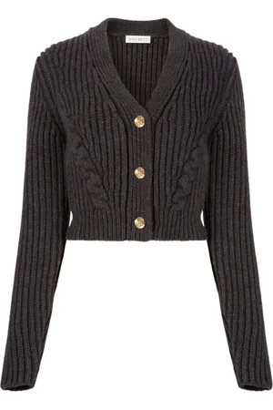 Nina Ricci Femme, Pulls, Gris, Taille: 40 FR Cardigan en Tricot Col V