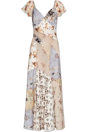 AllSaints Femme, Robes, Multicolore, Taille: 38 FR Robe à motif floral Lala