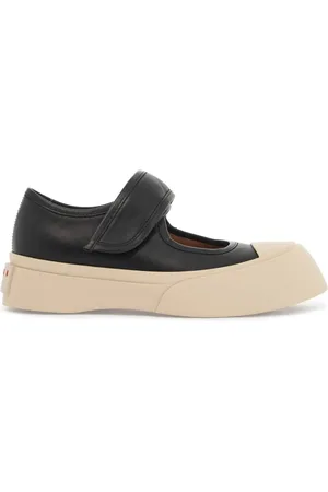 Marni Femme, Chaussures, Noir, Taille: 39 EU Baskets Mary Jane à Plateforme Épaisses en Cuir