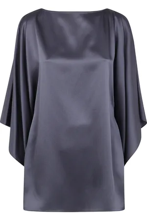 Lanvin Femme, Blouses et Chemises, Bleu, Taille: 42 FR Boho Chic Caftan Top
