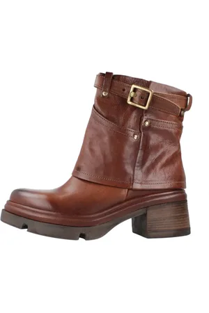 Airstep / A.S.98 Femme, Chaussures, Brun, Taille: 38 EU Bottines Élégantes avec Détail Boucle
