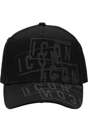 Dsquared2 Unisex, Accessoires, Noir, Taille: ONE Size Casquette de baseball emblématique avec fermeture à boucle