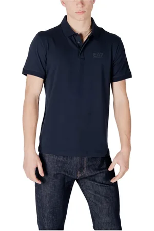 EA7 Homme, Tops, Bleu, Taille: L Polo à Manches Courtes