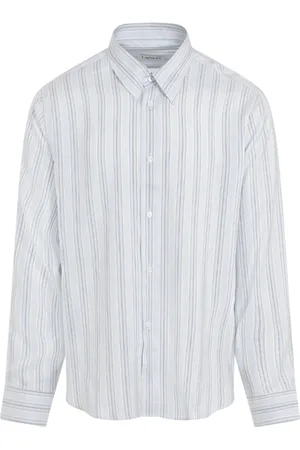 Lanvin Homme, Chemises, Bleu, Taille: 2XL Chemise en soie