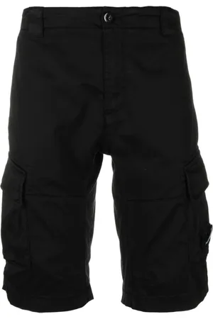 C.P. Company Homme, Shorts, Noir, Taille: S Short Cargo Stretch en Sateen