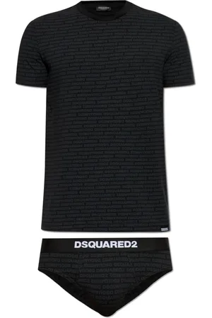 Dsquared2 Homme, Vêtements de nuit et de détente, Noir, Taille: L Ensemble Caleçon et T-shirt
