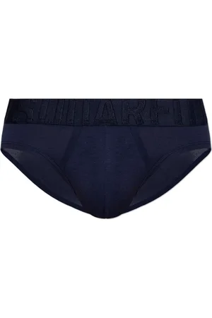 Dsquared2 Homme, Sous-vêtements, Bleu, Taille: XL Slips avec Logo