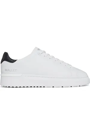 Mallet Homme, Chaussures, Blanc, Taille: 40 EU Grftr Lite Baskets Blanches avec Languette Noire