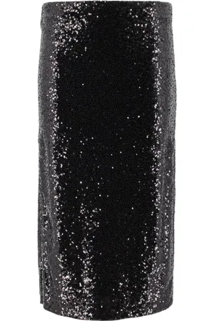 ERMANNO SCERVINO Femme, Jupes, Noir, Taille: 42 FR Midi Skirt