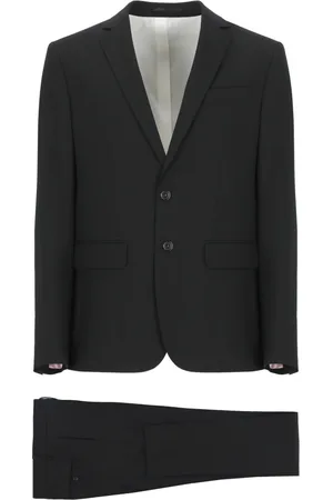 Dsquared2 Homme, Costumes, Noir, Taille: L Costume Deux Pièces Noir avec Revers en Pointe