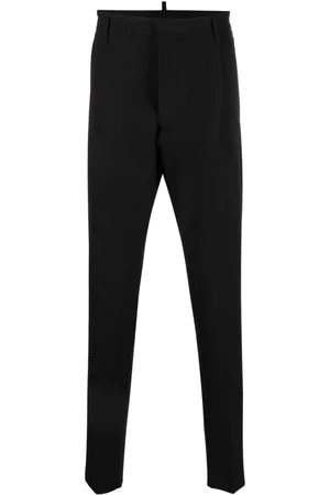 Dsquared2 Homme, Pantalons, Noir, Taille: XS Pantalon Cropped Slim-Cut à Patch Logo
