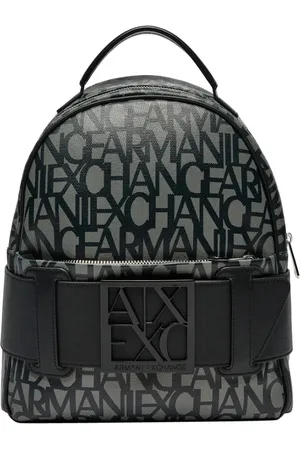 Armani Exchange Femme, Sacs, Noir, Taille: ONE Size Sac à dos noir élégant pour femme