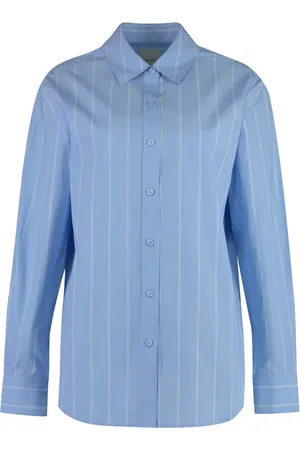 Calvin Klein Femme, Blouses et Chemises, Bleu, Taille: 38 FR Chemise Oxford Classique en Coton