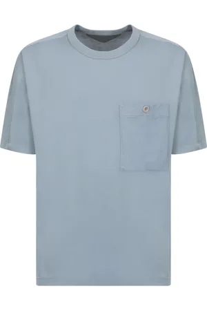 Ten Cate Homme, Tops, Bleu, Taille: M T-shirt Bleu Clair avec Poche Plaquée sur la Poitrine