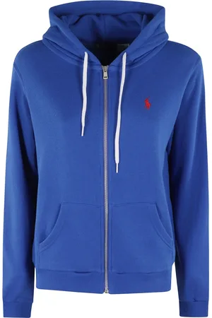 Ralph Lauren Femme, Sweatshirts et sweats à capuche, Bleu, Taille: 36 FR Sweat à capuche bleu électrique avec logo brodé