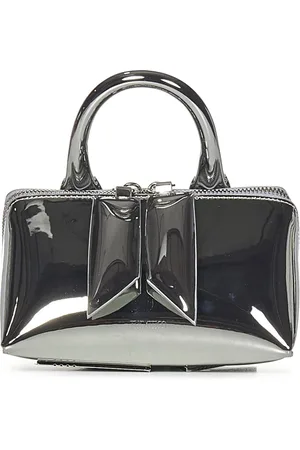 The Attico Femme, Sacs, Gris, Taille: ONE Size Sac à main argenté avec double fermeture éclair