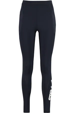 Stella McCartney Femme, Pantalons, Bleu, Taille: 36 FR Leggings en tissu technique élégants