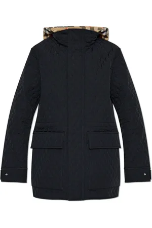 Burberry Femme, Vestes, Noir, Taille: 42 FR Veste matelassée à capuche