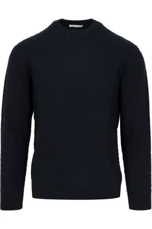 Paolo Pecora Homme, Pulls, Bleu, Taille: S Pull en laine mérinos Tricoté Tricot