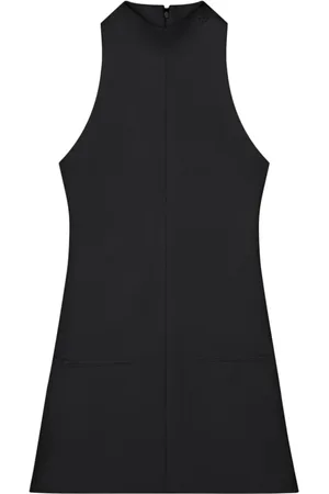 Courrèges Femme, Robes, Noir, Taille: 40 FR Robe Noire A-Ligne Sans Manches