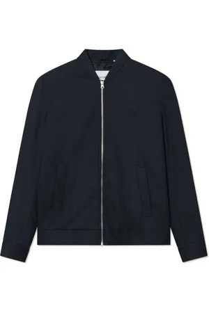 Les Deux Homme, Vestes, Bleu, Taille: M Blouson Bomber à Chevrons