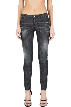 Dsquared2 Femme, Jeans, Noir, Taille: 32 FR Jean Skinny Jennifer Taille Moyenne