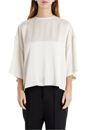 Rick Owens Femme, Blouses et Chemises, , Taille: 36 FR Haut Tommy ivoire avec manches larges