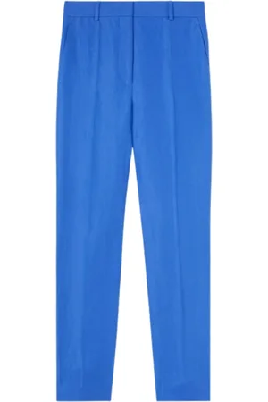 Loro Piana Femme, Pantalons, Bleu, Taille: 38 FR Neo Derk Linen Pantalons