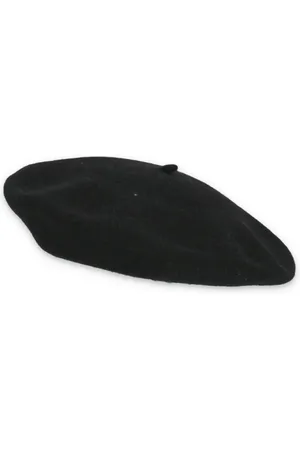 Maison Margiela Femme, Accessoires, Noir, Taille: M Béret en laine Quatre Points de Couture