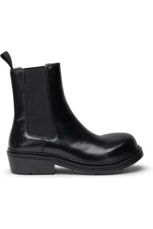 Bottega Veneta Homme, Chaussures, Noir, Taille: 42 EU Bottines Chelsea en cuir noir