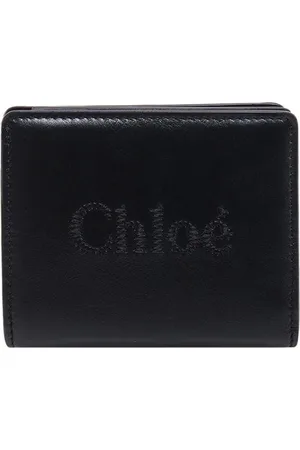 Chloé Homme, Accessoires, Noir, Taille: ONE Size Portefeuille en cuir