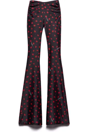 ANIYE BY Femme, Pantalons, Multicolore, Taille: 38 FR Pantalon évasé Leila avec imprimé intégral
