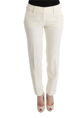 ERMANNO SCERVINO Femme, Pantalons, Blanc, Taille: 42 FR Pantalon Coupe Droite