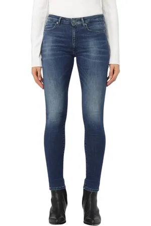 Dondup Femme, Jeans, Bleu, Taille: W29 Jean Skinny à Patch Logo