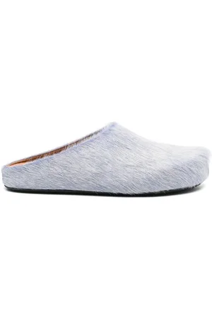 Marni Homme, Chaussures, Bleu, Taille: 40 EU Fussbett Sabot