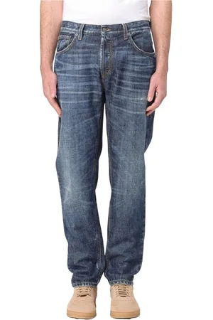 Dondup Homme, Jeans, Bleu, Taille: W33 Jean coupe carotte en denim foncé