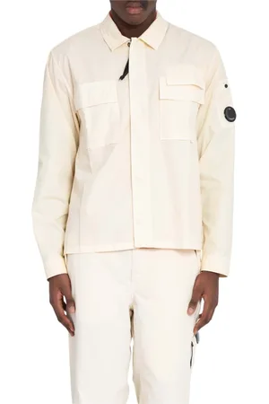 C.P. Company Homme, Vestes, , Taille: L Chemise à Poche en Gabardine