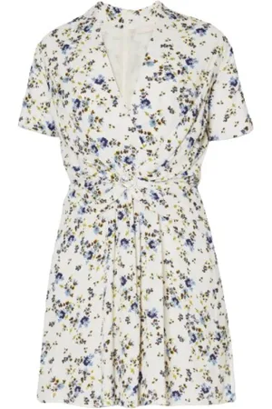 Liu Jo Femme, Robes, Multicolore, Taille: 40 FR Robe Fluide à Motifs Floraux