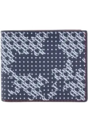 Carolina Herrera Homme, Accessoires, Bleu, Taille: ONE Size Portefeuille Baobab à Initiales en Points