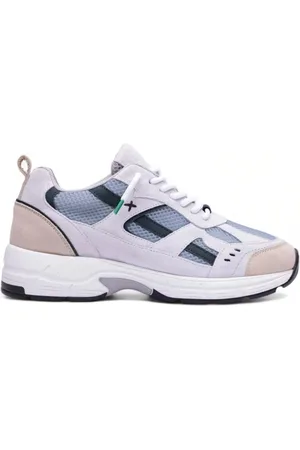 New Lab Homme, Chaussures, Multicolore, Taille: 41 EU Baskets Blanc Beige Chaussures Homme