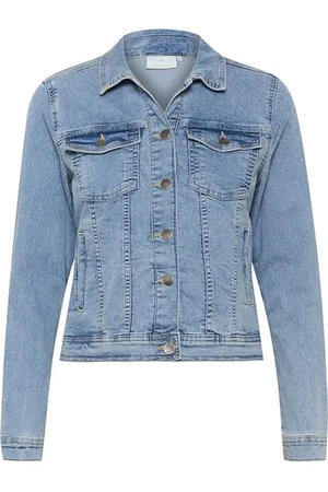 Kaffe Femme, Vestes, Bleu, Taille: 48 FR Veste en Denim